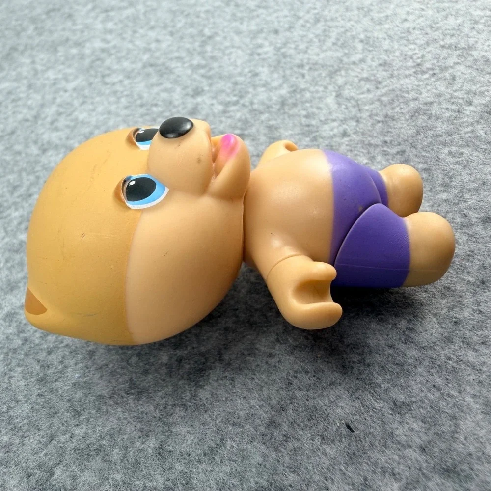 Jiffpom Cutelife Bear Figure Purple Shorts Vinyl Toy 2.5